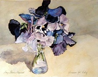 Pansies for Ruby (watercolor 8 x 10 in) SOLD